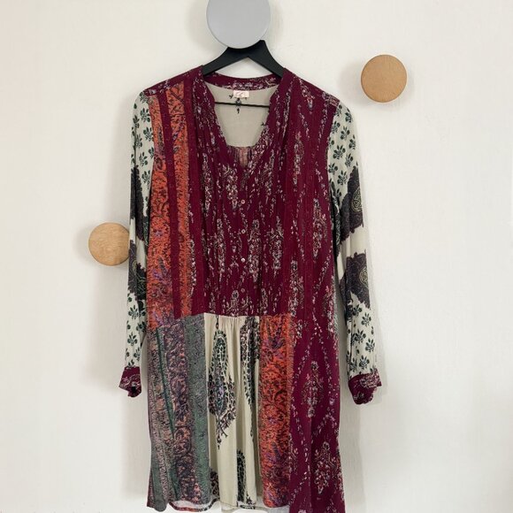 Anthropologie x Tiny Patchwork Paisley Tunic Dress - Small - Picture 2 of 7